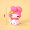 Decoração de Bolo de Festa Ornaments Retrô Fofo My Melody Kuromi Menina Toppers de Aniversário Inserts de Confeitaria