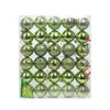 Decoração de bola para festival de Natal da Amazon com atmosfera transfronteiriça, caixa de presente 4cm/30 Pingente de árvore de Natal bola brilhante