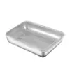 Caja Crujiente Cuadrada de Acero Inoxidable 304 con Tapa Caja de Almacenamiento para Refrigerador Plato Caja Cuadrada para Picnic Caja Cuadrada para Empanadas Refrigerada Congelada