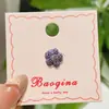 Aretes de Lazo de Ballet, Pendientes de Arcilla con Lazo Dopamina de Colores, Aretes de Tuerca Dulces y Elegantes