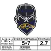 Yaxiu Nuevo Parche Bordado NFL Parche de Tela Deportiva Máscara de Fútbol Americano Parche Bordado para Ropa Bolsa Parche Parche