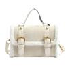 Bolsa feminina 2024 estilo ocidental novo estilo coreano moderna bolsa de mão retrô simples moderna ombro grande capacidade bolsa mensageiro