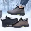 Tribu Yue Invierno Nuevo Zapatos para Caminar Botas de Nieve Cómodos Suela Suave No Cansan los Pies Zapatos Casuales Tipo Papá para Personas de Mediana Edad y Mayores Zapatos para Hombre