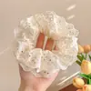 Laço de Cabelo Estilo Preguiçoso Outono e Inverno Lenço Quadrado Grande Estilo Coreano Flor de Cabeça Acessórios de Cabelo Feminino Elástico Alto Laço de Cabelo Elástico