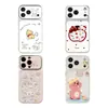 Adequado para Apple, torna-se instantaneamente 17promax, Shin-chan de desenho animado, Gatinha Marie, Ruby, celular iPhone, capa Corning macia e rígida, personalizada