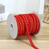 Cinto de Flocagem Flash Phnom Penh 1cm Fita Vermelha Estampada Cinto de Veludo Dourado Fita para Roupas Bolsas Acessórios de Vestuário