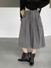 Jiang Zuo Amor Profundo Recomendado Cinza Relaxado Plissado Sete-Calças Femininas Verão Novo Fresco Casual Calças de Perna Larga 1917