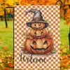 Amazon Cross-Border Decoração de Abóbora de Halloween Bandeira de Jardim Pátio Exterior Bandeira de Lado Único Tecido de Poliéster Bandeira de Jardim
