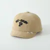 Boné de Baseball para Bebê Menino Transfronteiriço Outono Novo Boné de Baseball Infantil de 2 Anos Carta Boston Chapéu de Sol Atacado