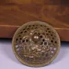 Horno de Aromaterapia de Latón para Piscis con Base y Tapa para Hogar Interior Zen Binaural Sándalo Madera de Agarwood Incienso Adorno de Incienso