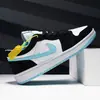 Sapatos Masculinos Aj Air Force One Dunk Casal Preto e Branco Panda Sapatos Femininos Baixo Lightning Barb Tênis Aj1 Sapatos Masculinos