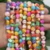Cuentas de Concha de Colores en Forma de Herradura de 7-8 mm, Cuentas Asimétricas, Pulseras DIY, Collares, Accesorios para Joyería
