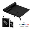 Toalla deportiva transfronteriza de terciopelo de doble cara, absorbente rápida, toalla de playa de microfibra, toalla de baño de secado rápido para fitness, se puede imprimir logo
