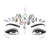 Procesamiento Pegatina de Tatuaje Facial Transfronterizo Personalizada Pegatina de Diamante Pegatina de Pedrería Impermeable Pegatina de Diamante Pegatina de Cristal de Gema Acrílico Facial