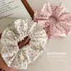 Algodón Retro Flores Dulces Pequeñas Fresco Lazo para el Cabello Corazón Girly Flor para el Cabello Linda Tela Accesorios Coreanos para el Cabello