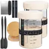 Tarro de Vidrio para Fermentación de Pan Tarro Sellado Placa de Petri Tanque de Ahorro Utensilios para Hornear Masa 24oz Tanque de Fermentación de Masa Madre