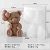 Molde de Vela Aromática con Forma de Oso Lindo DIY Molde de Resina Yeso Oso Globo