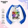 Rhythm Box sprunki Roupas Camiseta de Manga Longa Top Infantil Roupa Infantil Primavera e Outono Caixa de Jogo Musical Maré Circundante