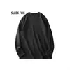 Camiseta Masculina Nova Tendência Gola Redonda Manga Longa 2025 Outono Térmica dos Dois Lados Confortável Camisa Base Simples e Estilosa