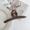 Clip de agarre con estampado de leopardo grande de alta calidad, estilo retro, sencillo, para el cabello, con forma de disco, popular en Internet, para la parte posterior de la cabeza, con volumen, clip de tiburón multitemperamento.