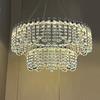 Lámpara de araña de cristal de lujo ligero para sala de estar, lámpara principal de lujo ligero moderno para sala de estar, ambiente simple de alto sentido para el hogar, lámpara para dormitorio, comedor