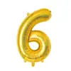 Balões de Número de 32 polegadas 0-9 Balões de Número de Folha de Alumínio Decoração de Aniversário de Bebê Números Balões de Folha de Alumínio Transfronteiriços
