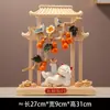 Ornamento Gourd Cinco Bênçãos Gato da Sorte Chinês de Alta Qualidade para Sala de Estar, Armário de Vinho, Escritório, Decoração de Inauguração de Casa, Presente