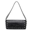 Bolsa de Mão Fashionable de Luxo Leve com Tachas para Mulheres Outono 2025 Nova Tendência de Nicho Retro Bolsa de Ombro Único para Axila