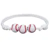 Explosiones transfronterizas pulsera de aleación de béisbol fútbol baloncesto voleibol tejida a mano stock de fábrica