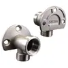 Base de montaje expuesta para grifo de acero inoxidable 304, soporte de conversión de oculto a expuesto de 4 puntos, montaje en pared roscado interno y externo
