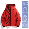 Jaqueta de Montanhismo Woodpecker Feminina 3 em 1 2025 Nova Outono e Inverno À Prova de Vento e Impermeável Casaco Preto