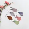 Llavero Sencillo de Cuero Cuerda de Cuero de Moda Cadena para Llavero de Coche de Pareja Llavero Personalizado Colgante para Bolso
