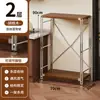 Estante para microondas de cocina, estante de almacenamiento de varias capas de pie estilo japonés, mesa multifuncional para cortar y preparación para el hogar
