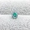 Suporte para Tigela Redonda de Liga de Titânio F136 Brincos em Degradê Corte Rosa Titânio G23 Rosca Interna Zircônia Piercing para Lábio Unha Joias