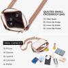 Al por mayor transfronterizo en stock 2024 nuevo bolso bandolera moderno versátil para mujer bolso de hombro bolso cuadrado pequeño correa de hombro jacquard