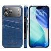 Funda de teléfono tipo billetera con patrón de cera de aceite de PU para Iphone17Pro 17Air Funda protectora de negocios Funda de cuero 17Promax