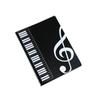 Álbum de Música A4 creativo multicapa de 40 páginas notas musicales piano pentagrama libro de música carpeta de partituras a color