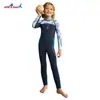 Traje de Buceo Dive&Sail para Niños 1.5mm de Una Pieza con Mangas Largas Traje de Baño de Buceo para Hombres Cálido y a Prueba de Frío Traje de Snorkel y Surf