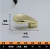 Manija de un solo agujero Huevo de Paloma Gota de Agua Cobre Medieval Cobre Cepillado Manija Puerta de Armario Francés Manija para Niños Decoración al por Mayor