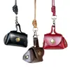 Cordão Coreano Bolsa Retro para Fones de Ouvido Meninas Nicho Couro Colar de Alta Qualidade Armazenamento Portátil Capa Protetora para Fones de Ouvido