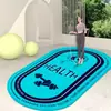 Cuerda de Saltar Fitness Alfombrilla Insonorizada Amortiguadora de Impactos Alfombrilla de Entrenamiento de Barro de Diatomeas Alfombrilla de Yoga Interior para el Hogar Antideslizante Silenciosa Alfombrilla Ovalada para el Suelo