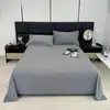 Sábanas de un solo color para cama individual y doble en habitaciones de casa, cómodas y amigables con la piel, hechas de algodón con aloe vera y algodón lavado, pieza única para uso en verano