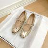 Zapatos de Ballet Elevadores de Altura 7cm con Lazo y Punta Cuadrada para Mujer 2025 Nuevo Estilo Francés Correa Única Tacón Grueso Zapatos Mary Jane