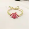 Acrílico Coreano Cabeça Dumbo Corda Coração de Menina Elástico Alto Corda de Cabelo Rede Vermelha Fofo Anel de Cabelo Acessórios de Cabelo Atacado