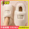 Pantuflas de algodón para mujer con tacón, nuevo modelo otoño e invierno 2025, zapatillas de felpa cálidas para interior en casa, para pareja, zapatillas de algodón cálidas para maternidad para mujer en invierno