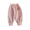 Pantalones deportivos de capa de aire para niños, pantalones largos gruesos, pantalones antiestáticos para bebés