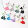 Pingente de chaveiro de borla cor pérola criativa cor de doce valorize você decoração de bolsa de amantes suporte processamento personalização