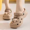 Control de precios 26.8 para enviarEVA Nuevo Estilo 2025 Zapatos con Agujeros de Suela Gruesa para Mujer Moda de Verano Ropa para Exteriores Sensación Blanda