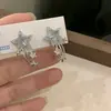 Brincos de Tarraxa com Laço Doce e Pérolas Micro-Embellished com Design Estiloso, Brincos Cuff Franceses Delicados para Mulheres, Brincos Populares para Live-Stream e Acessórios de Orelha