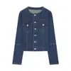 Ropa europea y americana para mujer transfronteriza, chaqueta vaquera casual de moda más traje, superventas de AliExpress